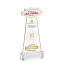 Las Vegas Full Color on Alberton Base Clear Unique Crystal Trophy