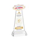 Las Vegas Full Color on Hartford Base Clear Unique Crystal Trophy