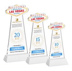 Las Vegas Full Color on Hartford Base Fagan Unique Crystal Trophy - Custom Trophies