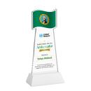 Flag Full Color on Hartford Base Fagan Unique Crystal Trophy