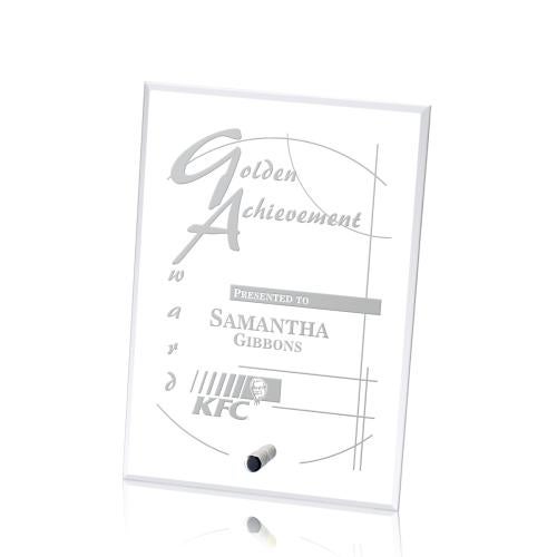 Awards and Plaques - Crystal Trophies - Manning Vertical Rectangle Crystal Trophy