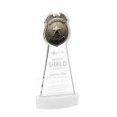 Police Badge on Alberton Base Fagan Unique Crystal Trophy