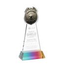 Police Badge on Hartford Base Prismatic Unique Crystal Trophy