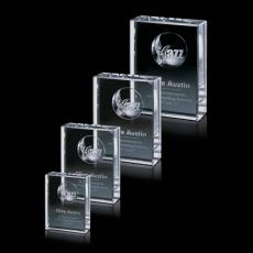 Godinez Rectangle Crystal Trophy - Crystal Trophies