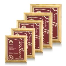Puckett Bamboo - Red - Wall Plaque Awards