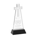 Cross on Hartford Base Black Unique Crystal Trophy