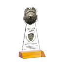 Police Badge Full Color Amber Unique Crystal Trophy