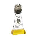 Police Badge Full Color on Hartford Base Gold Unique Crystal Trophy