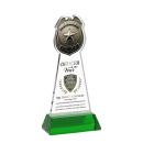 Police Badge Full Color on Hartford Base Green Unique Crystal Trophy