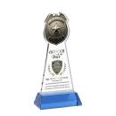 Police Badge Full Color on Hartford Base Sky Blue Unique Crystal Trophy