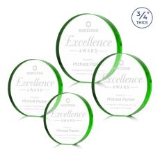 McMahon Emerald Circle Crystal Trophy - Employee Awards