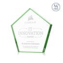 Belmar Steiner Emerald Polygon Crystal Trophy