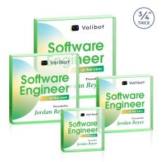 Upton Square Full Color Emerald Square / Cube Crystal Trophy - Employee Awards