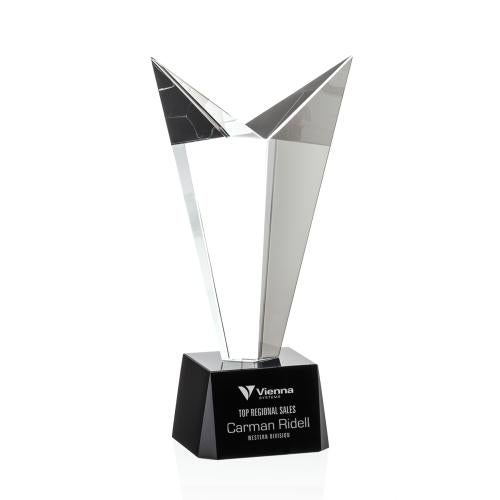 Awards and Plaques - Crystal Trophies - Kinney Crystal Trophy