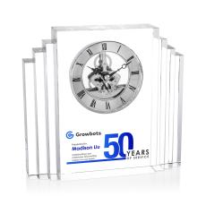 Sweeney Full Color Clock - Silver - Crystal Clocks