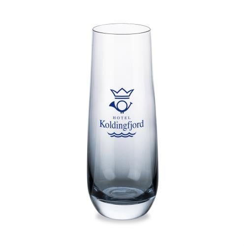 Custom Barware Glasses - Champagne Glasses - Soudan Smoke Stemless Flute - Imprinted