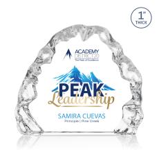 Hightower Full Color Iceberg Crystal Trophy - Glass Trophies