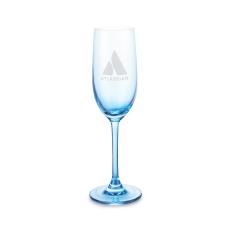 Soudan Flute Blue - Deep Etch - Champagne Glasses