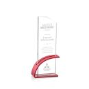 Alvarado Red Rectangle Crystal Trophy