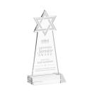 Star of David Clear Unique Crystal Trophy