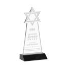 Star of David Black Unique Crystal Trophy