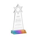 Star of David Prismatic Unique Crystal Trophy