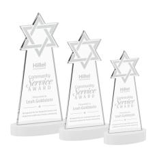 Star of David on Alberton Base Fagan Unique Crystal Trophy - Crystal Trophies