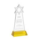 Star of David on Hartford Base Gold Unique Crystal Trophy