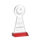 Crescent & Star Red Unique Crystal Trophy