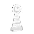 Crescent & Star on Alberton Base Clear Unique Crystal Trophy
