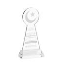 Crescent & Star on Hartford Base Clear Unique Crystal Trophy