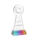 Crescent & Star on Hartford Base Prismatic Unique Crystal Trophy