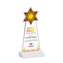 Star of David Full Color Fagan Unique Crystal Trophy