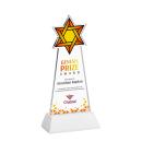 Star of David Full Color on Hartford Base Fagan Unique Crystal Trophy