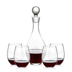 Briarwood Decanter & RIEDEL Stemless Wine Set - Decanters