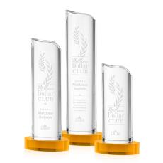 Flagstaff Amber Towers Crystal Trophy - Crystal Trophies