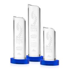 Flagstaff Blue Towers Crystal Trophy - Crystal Trophies