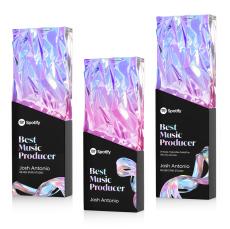 Ophelia Full Color Black Towers Crystal Trophy - Custom Trophies