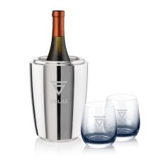 Pescara Wine Cooler & Soudan Smoke Stemless Wine - Wine Glasses