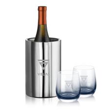 Saucedo Wine Cooler & Soudan Smoke Stemless Wine - Wine Glasses
