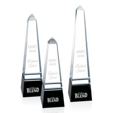 Groove Black Obelisk Crystal Trophy - Crystal Trophies