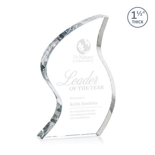 Awards and Plaques - Crystal Trophies - Stern Unique Crystal Trophy