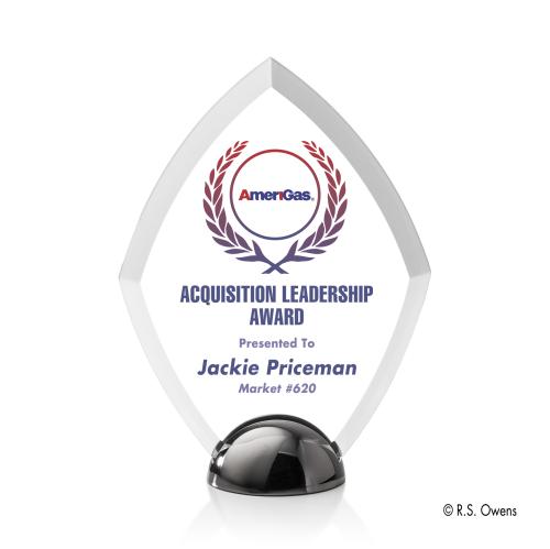 Awards and Plaques - Acrylic Trophies - Diamond Hemisphere Full Color Acrylic Trophy