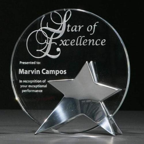 Awards and Plaques - Crystal Trophies - Chapman Rectangle Metal Trophy