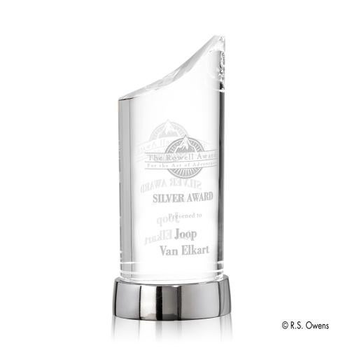 Awards and Plaques - Crystal Trophies - Reynoso Peaks Metal Trophy