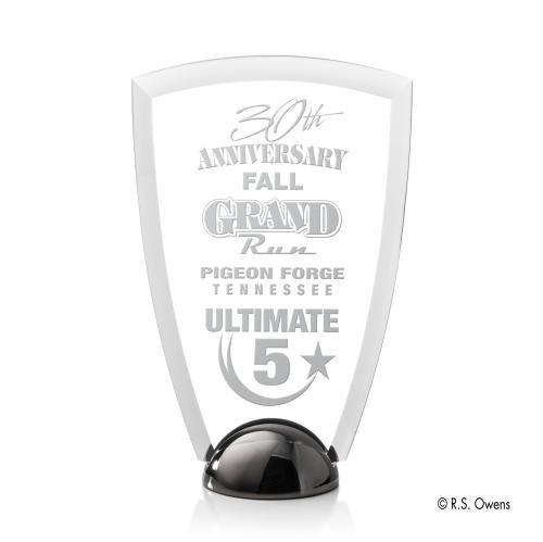 Awards and Plaques - Acrylic Trophies - Arch Hemisphere Kirkland Engraved Peaks Acrylic Trophy