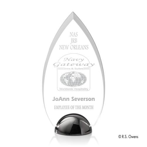 Awards and Plaques - Acrylic Trophies - Contour Hemisphere Peaks Acrylic Trophy