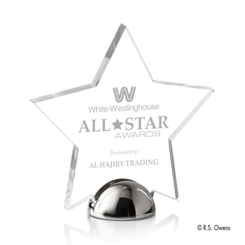 Awards and Plaques - Acrylic Trophies - Elias Hemisphere Acrylic Trophy