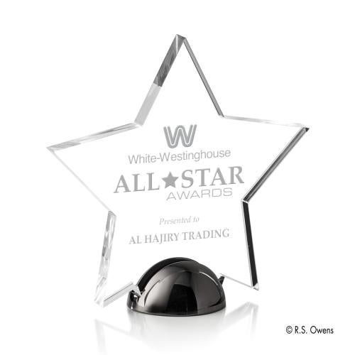 Awards and Plaques - Acrylic Trophies - Elias Hemisphere Acrylic Trophy