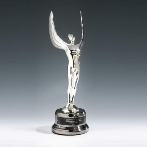 Trophies - Premium Metal Trophies - McCormack Achievement Metal on Black Nickel Trophy